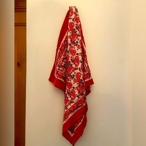 Silk paisley bandana/ hair tie/ neck scarf